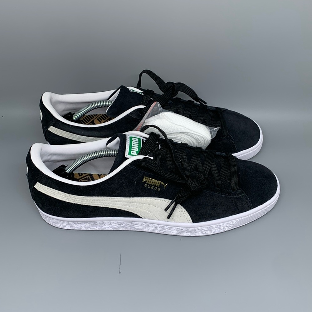 Puma Classic‎ Suede XXI Black White Running Shoes 374915-01 Men's Sz 11.5 New